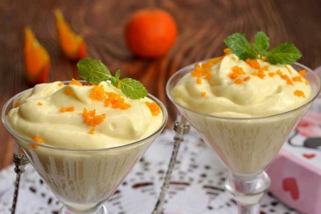 orange mousse