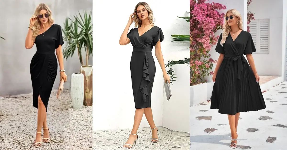 Robe noire pour mariage