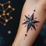 Tatouage étoile filante