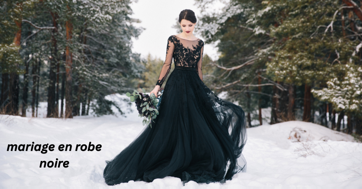 mariage en robe noire